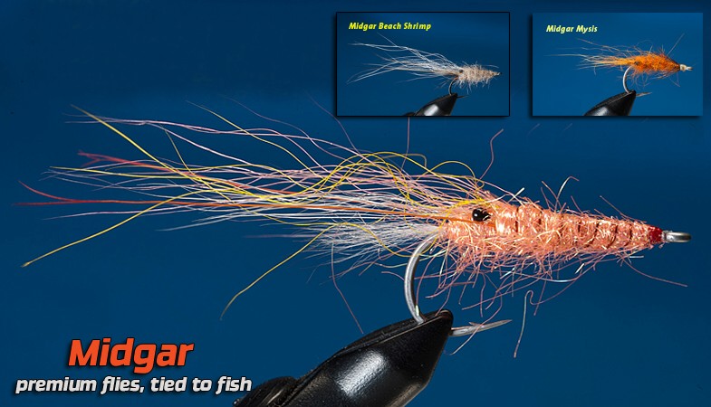 Shrimps, Krill, Scuds.... are a very important food source for the sea-trout in our fjords and beaches here in Scandinavia. In order to succeed when hunting for the sea-trout, a small, but nice selection of these flies in your flybox, are very important. We have a wide and good selection of shrimps, scuds and krill, both in sizes and colors. Learn how to fish these flies, and you are rewarded well. Tight Lines!